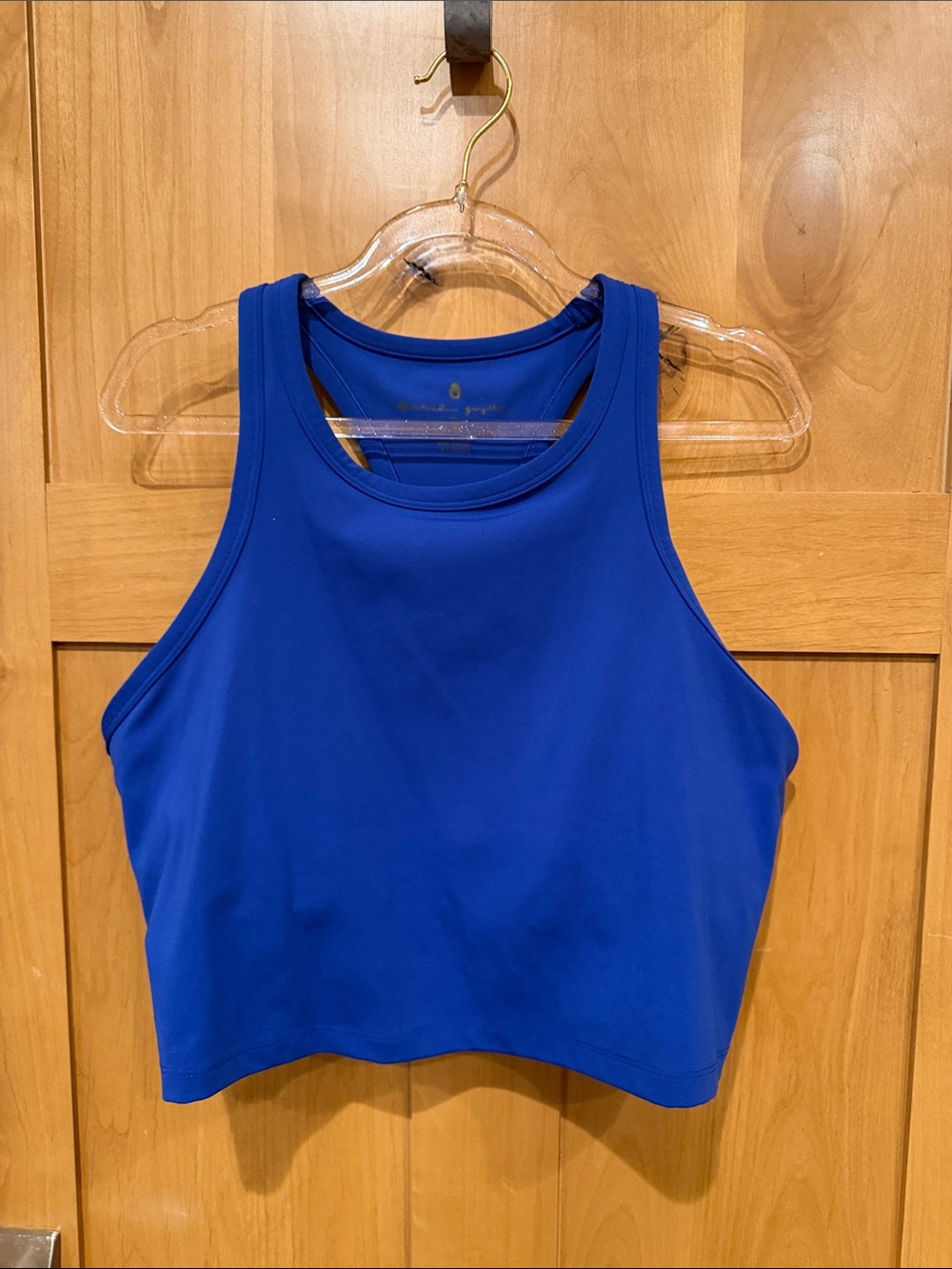 SPIRITUAL GANGSTER |Electric Blue Athletic Crop Tank